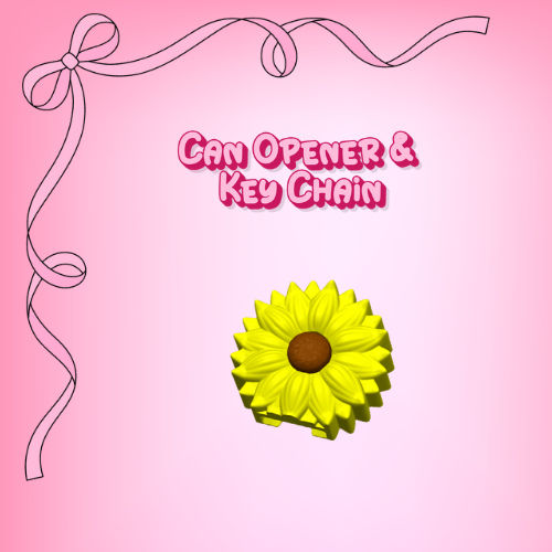Sun Flower Can Opener & Key Chain