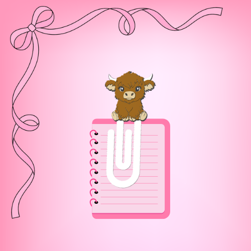 Highland Cow Paperclip