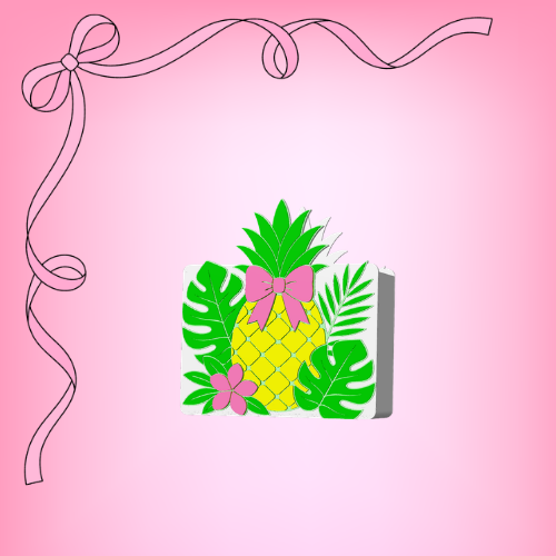 Pineapple Double Penholder/ makeup holder