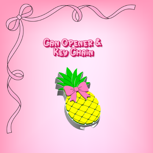 Pineapple Can Opener & Key Chain