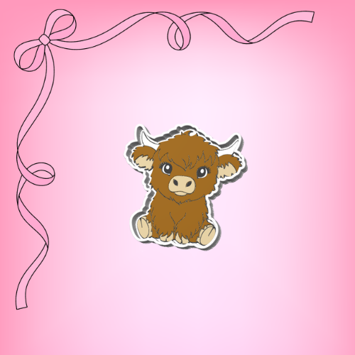 Highland Cow Trinket Tray