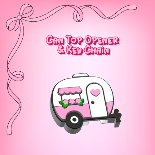 Camper Can Top Opener and Key Chain