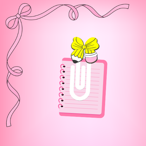 Bow Pencil Paper Clip