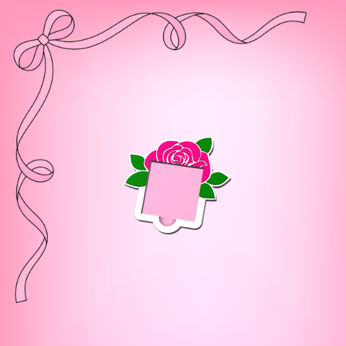 Rose Sticky Note Holder